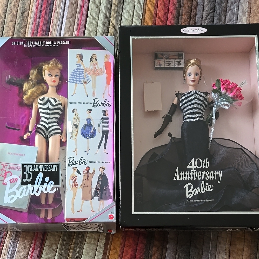 Barbie 35th and 40th Anniversary Dolls